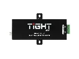 TiGHT AV AU-X2OPRO-DA Dante audio adapter, top view with mounting tabs
