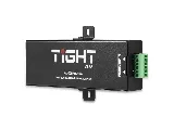 TiGHT AV AU-X2IPRO-DA Dante audio adapter, angled view showing the terminal connector