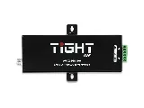 TiGHT AV AU-X2IPRO-DA Dante audio adapter, top view with mounting tabs