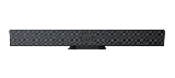 TiGHT AV VSB-600AF video soundbar, close-up of the front grille and camera