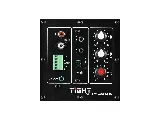 TiGHT AV SPK1-AW560SP-BL black speaker, close-up of audio connections and controls