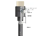 TiGHT AV HDMI-M/M-FLEX-5 cable, rear view