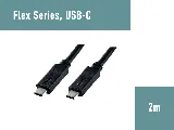 TiGHT AV USBC-M/M-FLEX-2 cable, angled view