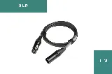 TiGHT AV XLR-M/F-1 cable, front view
