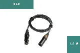 TiGHT AV XLR-M/F-1.5 cable, front view