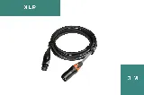 TiGHT AV XLR-M/F-3 cable, front view
