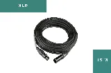 TiGHT AV XLR-M/F-15 cable, front view