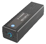 TiGHT AV AU-BT2-DA Bluetooth-to-Dante audio adapter, view showing the Bluetooth button and indicator