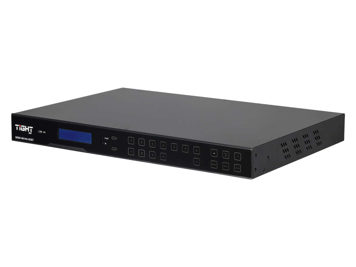 TiGHT AV. 6X4+2 Matrix Switcher with HDBT